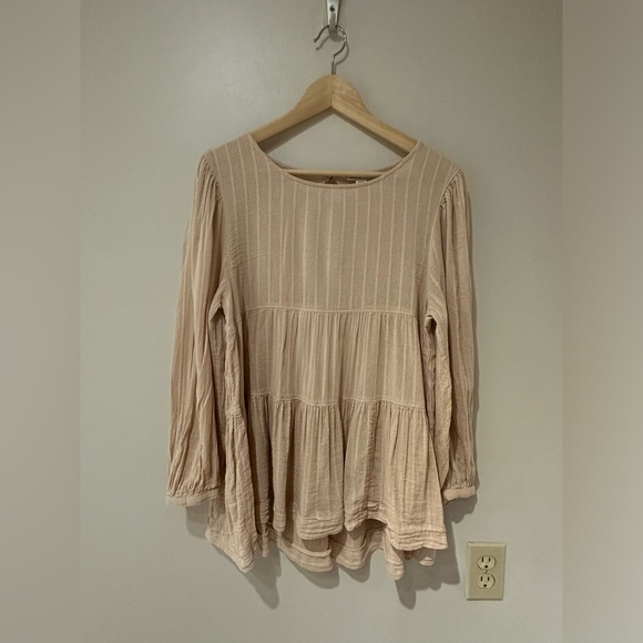 AE Tiered Babydoll blouse top - Picture 2 of 8